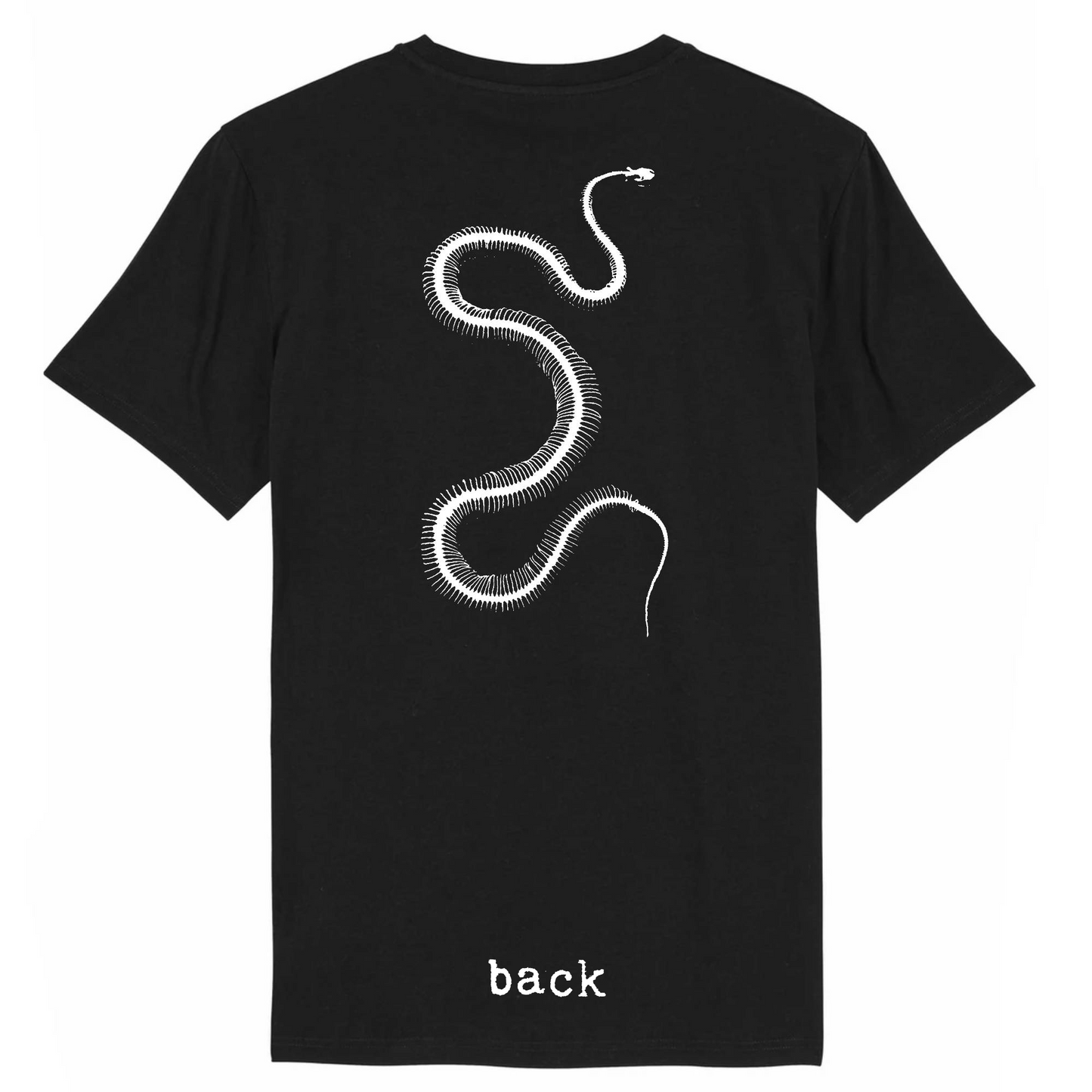 White Snakes. organic cotton t-shirt